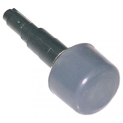 Aprinzator piezoelectric - bricheta, cu protectie din cauciuc gri, montare ø 18 mm, conector ø 2,4 mm - 100012