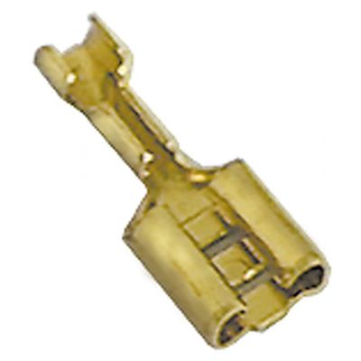 Papuc terminal CuZn 6,3x0,8 mm, pentru fir 1,0-2,5 mm², 20 de bucati - 100022