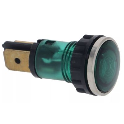 Lampa indicatoare verde, 230V, montare ø 13 mm, t.max. 120°C - 359145, 10129031