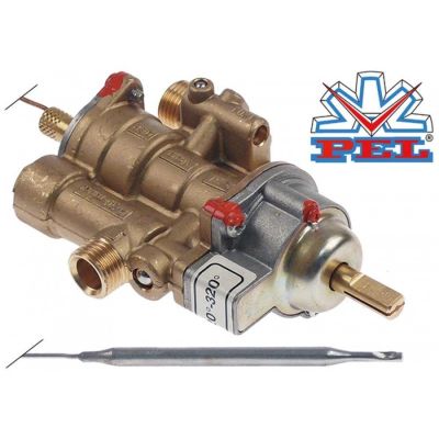 Robinet de gaz termostatic PEL 25ST, temp. 120-320 °C - 101332