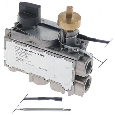Valva de gaz termostatica MERTIK GV30T, t.° 100-340 °C, senzor ø 4 x 68 mm - 101855