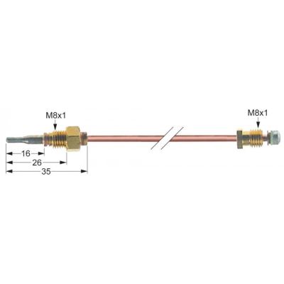 Termocuplu L 600mm, racord M8x1 - 102257