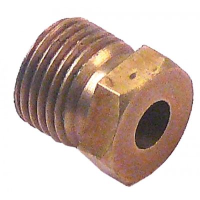 Racord 1/8" din alama, pentru teava ø 4 mm, hexagon 10 mm - 102454