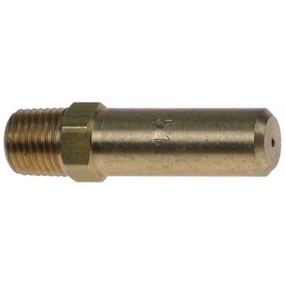 Duza de gaz cu orificiu ø 1,6 mm, cod 51, filet 9/16" UNF, hexagon 9/16", L 42 mm - 102529