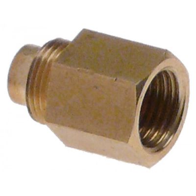 pilot burner bottom part ET M10x0.75 IT 7/32" (28G) IT 1 M10x1 L 18,5mm WS 12