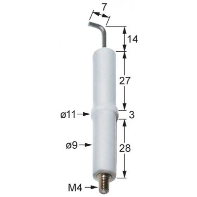 Electrod de aprindere ø 9/11 mm, filet M4 - 102863