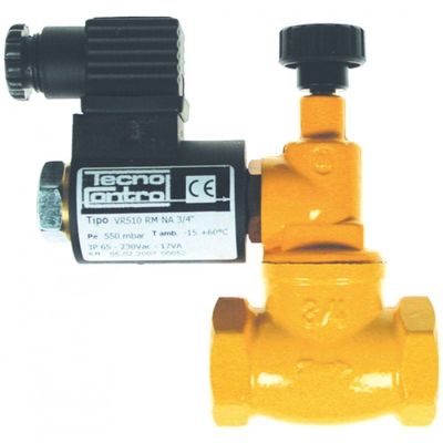 Electrovalva gaz 3/4", 550 mbari, 230V, tip VR5, cu rearmare manuala, TECNO CONTOL - 102942