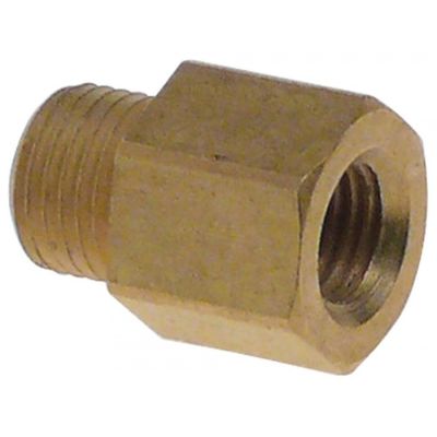 adapter thread M8x1 / M10x1 brass