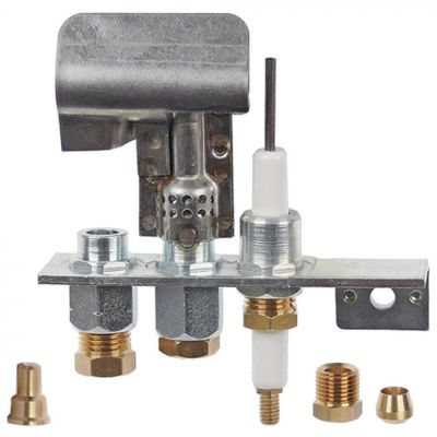 pilot burner POLIDORO 3 flames, natural / liquid gas, code 20/40, gas connection 4/6 mm - 103187