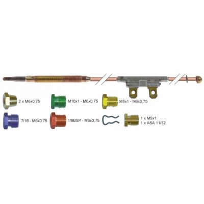 Set termocupla cu intrerupere L 900 mm, compusa din 12 piese - 103267