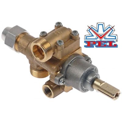 robinet de gaz PEL tip 22S/O intrare gaz M20x1,5 (ø tub 12mm) ø DB 1mm