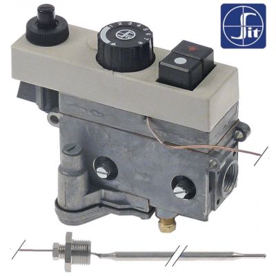 valva de gaz termostatica SIT tip 0.710.744 T.max. 200°C 120-200°C intrare gaz 1/2\"