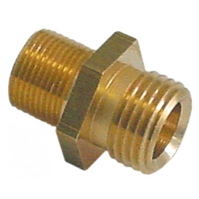 Suport pentru duza M10x1, filet ext M14x1 si M16x1,5 mm pentru teava ø 10 mm, hexagon 20 mm, L 27 mm  - 105411