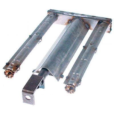 Arzator tubular cu 2 bare 370 x 220 mm, total 450 x 220 mm, pentru gratar cu roca vulcanica - 105687