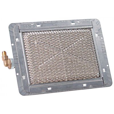 Arzator ceramic complet, ext. 237 x 173 mm, suprafata de ardere 178 x 125 mm, arzator kebab, gyros, shaorma - 105984