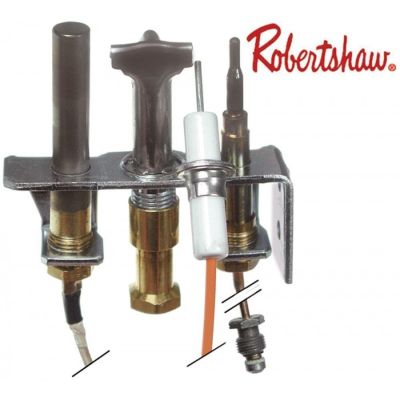 Arzator pilot complet cu 3 flacari, Robertshaw 4SHR-44, duza ø 0,26 mm, gaz natural - 106086