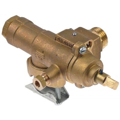 Robinet de gaz STN3R, intrare gaz ø 20 mm, iesire gaz 1/2", duza bypass ø 0 mm - 106183