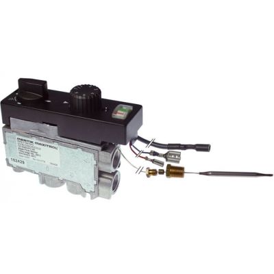 gas thermostat MERTIK t.max. 195 °C 100-195°C gas inlet bottom 3/8" gas inlet lateral 3/8"