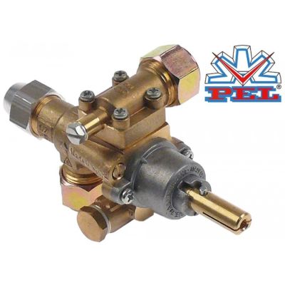gas tap PEL type 22S/O gas inlet M20x1.5 (tube ø 12mm)