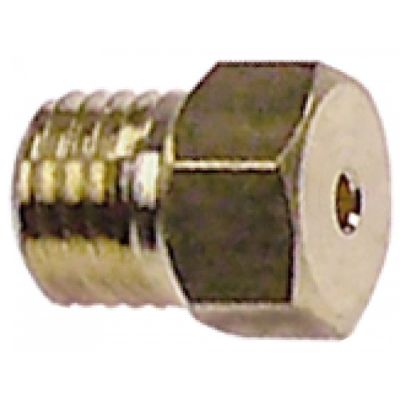 Duza gaz ø 1,1 mm, filet M6x0.75, hexagon 7 mm - 106482