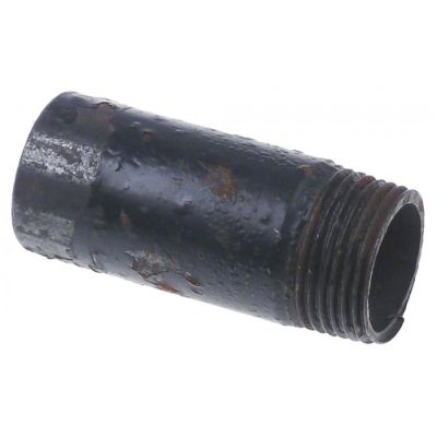 burner pipe ø 34mm thread 1" steel L 77mm