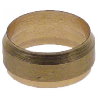 olive for pipe ø 14mm L 7mm brass Qty 1 pcs ED ø 16mm