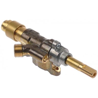 Robinet de gaz SABAF type 10, montare pe teava, duza bypass ø 0 mm, iesire gaz 1/4" (teava ø 8 mm) - 106842