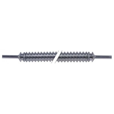 Teava gaz flexibila, gofrata, L 400 mm, aluminiu, terminali ø 4 mm - 106991