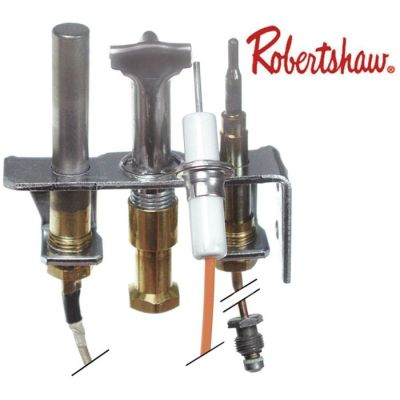 pilot burner ROBERTSHAW type 4SHR-44 3 flames LPG code 11 for pipe ø 1/4" CCT