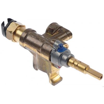 Robinet de gaz SABAF, tip 10, intrare gaz flansa ø 16 mm, duza bypass ø 0,38 mm - 107381
