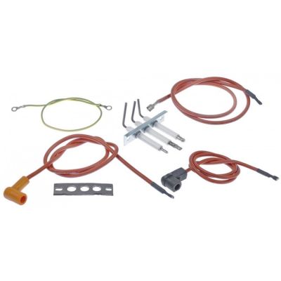 ignition electrode kit flange length 77mm flange width 25mm D1 ø 9,5mm L1 9mm L2 37/49mm