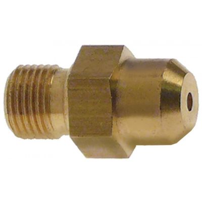 gas injector 1/8" WS 13 bore ø 2,4mm