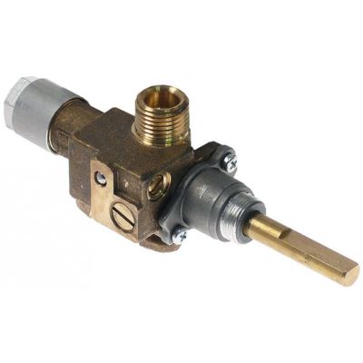 gas tap COPRECI type CPMM18700 gas input pipe flange ø21mm bypass nozzle ø 0,8mm