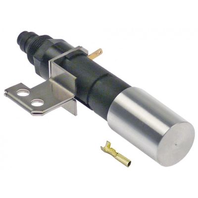 Aprinzator piezoelectric / bricheta, ø 20 mm, suport prindere cu 2 gauri, conector cilindric ø 2,4 mm - 107652