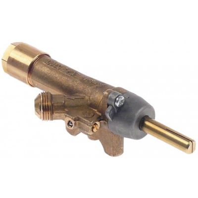gas tap COPRECI type CAL-5200 gas inlet pipe flange ø21mm bypass nozzle ø 0,7mm