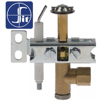 arzator pilot SIT tip seria 100 cu 3 flăcări ø duză 0.4mm racord gaz 6mm cu bujie