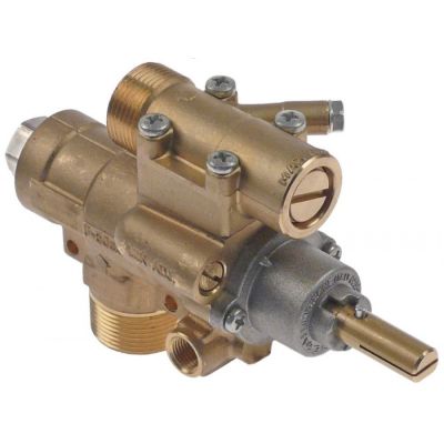 gas tap AB type gas inlet M28x1.5 (tube ø 20mm) gas outlet M24x1.5 (tube ø 16mm)