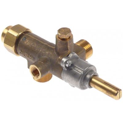 Robinet de gaz CAL-3200, ax ø 10 x 8 mm, filet termocupla M8x1 - 109060