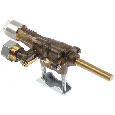 gas tap COPRECI type CAL-24200 gas input pipe flange ø21mm bypass nozzle ø 0,6mm