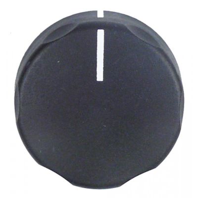 Buton negru ø 50 mm, ax. ø 6x4,6 mm, GIERRE - 110000