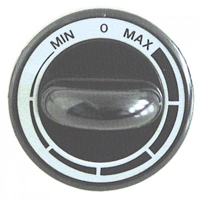 knob symbol tail Min/Max ø 62mm shaft ø 6x4,6mm - Code 110019