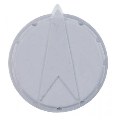 knob switch zero mark ø 26mm shaft ø 6x4,6mm shaft flat right white