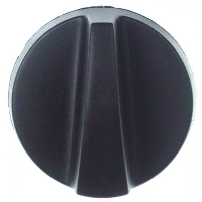 Buton negru ø 40 mm, ax ø 6x4,6 mm, tesitura sus - 110285