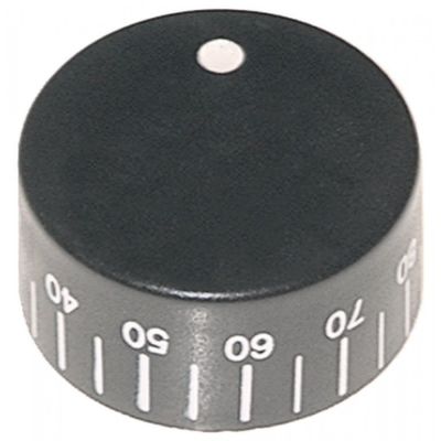 Buton termostat 30-90°C, ø 40 mm, ax ø 6x4,6 mm, tesitura pe stanga - 110321