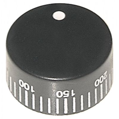 knob thermostat t.max. 300°C ø 40mm shaft ø 6x4,6mm shaft flat left