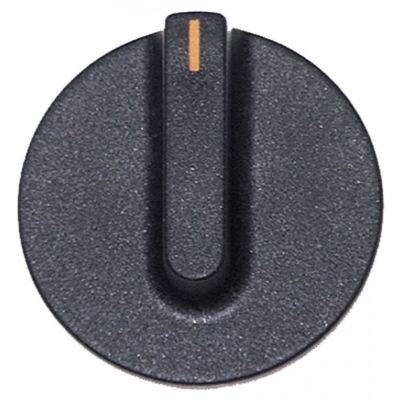 knob switch zero mark ø 45mm shaft ø 6x4,6mm shaft flat upper black