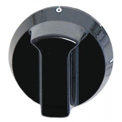 knob switch 4-position ø 52mm shaft ø 6x4,6mm shaft flat bottom black