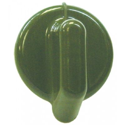 knob switch zero mark ø 50mm shaft ø 6x4,6mm shaft flat bottom green