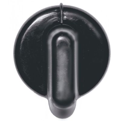 knob switch zero mark ø 50mm shaft ø 6x4,6mm shaft flat right black