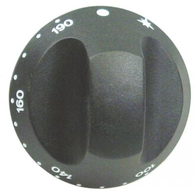 Buton termostat 100-190°C, ø 67 mm, ax ø 10x8 mm, cu tesitura sus - 110415